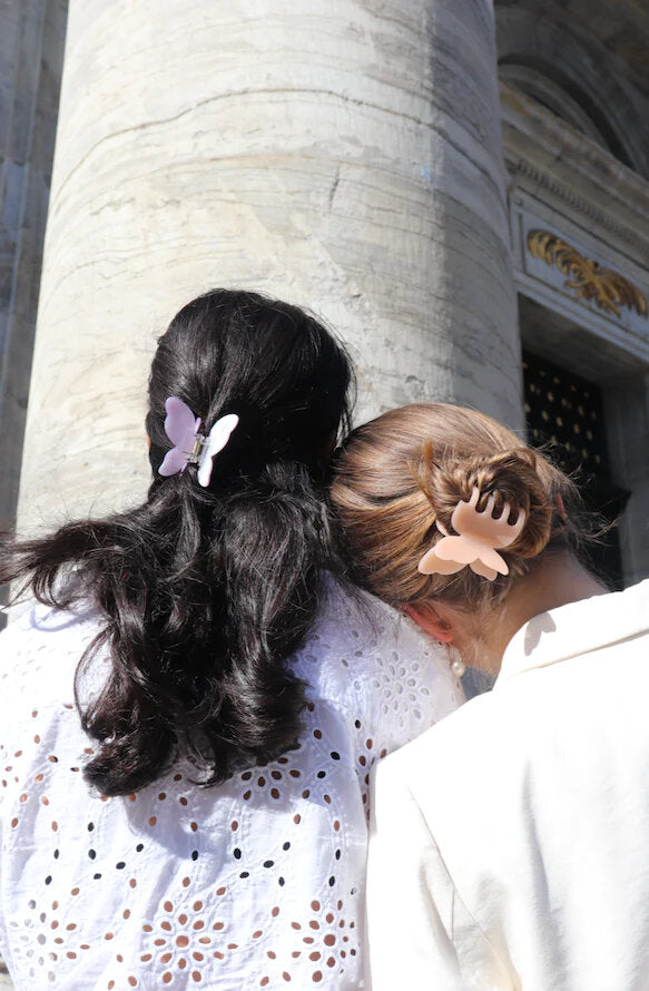 Butterfly hårklemme - Platin